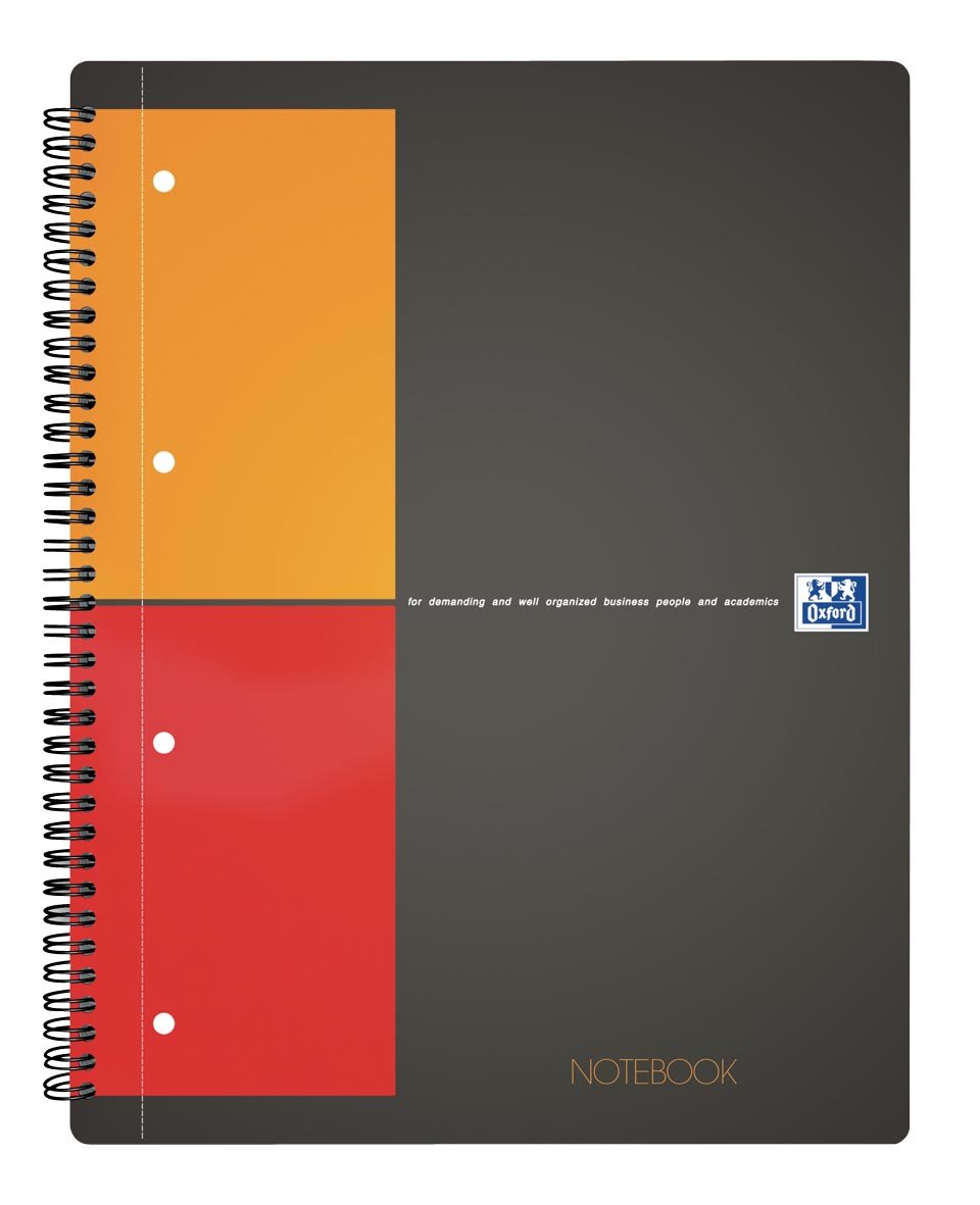 Oxford INTERNATIONAL Notebook, 160 bladzijden, ft A4+, geruit 5 mm afbeelding