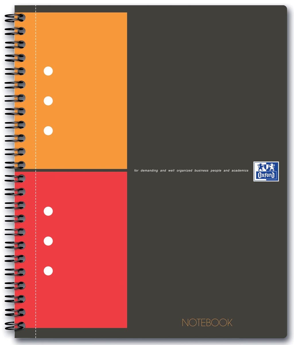 Oxford INTERNATIONAL Notebook, 160 bladzijden, ft A5+, geruit 5 mm afbeelding