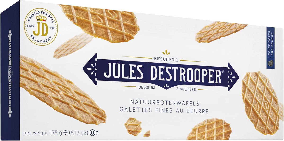Jules Destrooper boterwafels, doos van 175 gram afbeelding
