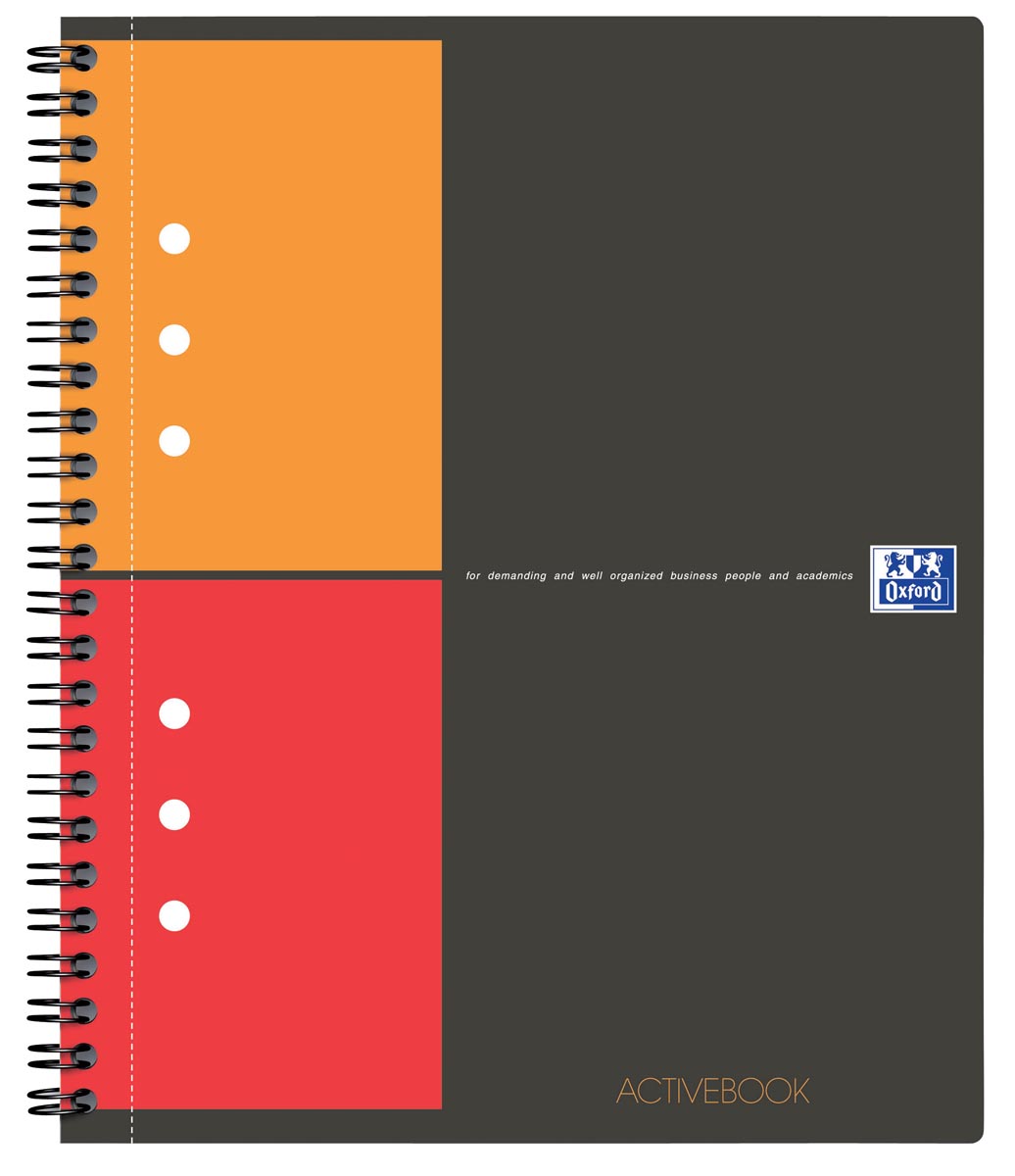 Oxford INTERNATIONAL activebook, 160 bladzijden, ft A5+, geruit 5 mm afbeelding