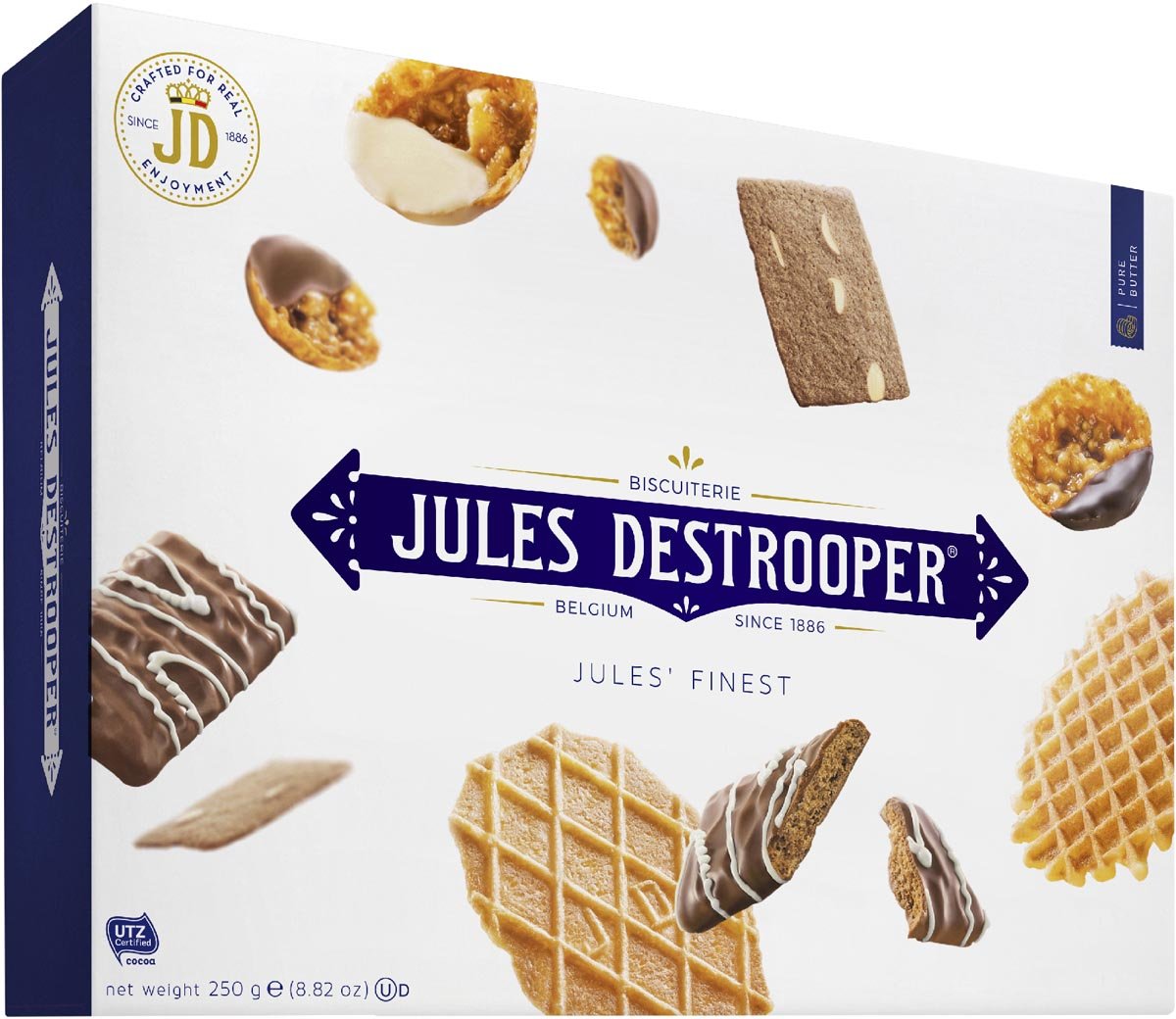 Jules Destrooper koekjes, Jules&apos; Finest, doos van 250 gram afbeelding