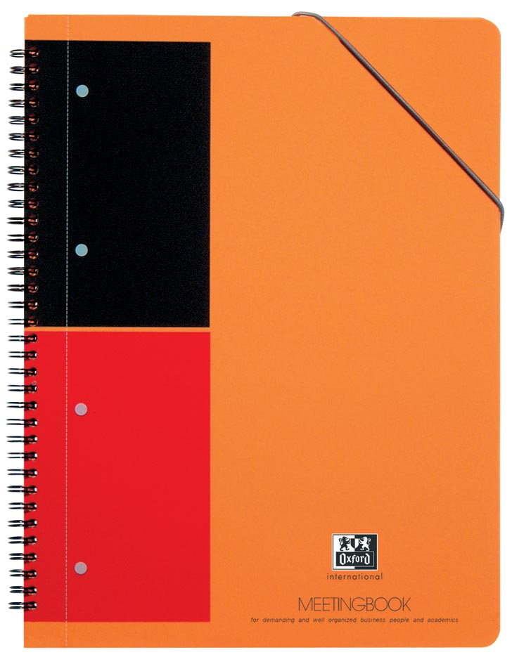 Oxford INTERNATIONAL Meetingbook, 160 bladzijden, ft A4+, gelijnd afbeelding