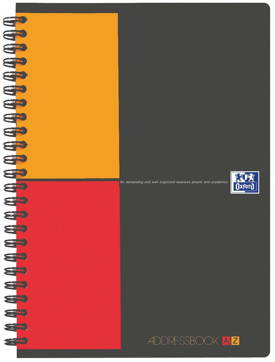 Oxford INTERNATIONAL Addressbook, ft A5, 144 bladzijden afbeelding
