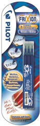Pilot vulling Frixion Ball en Frixion Ball Clicker, blister van 3 stuks, blauw