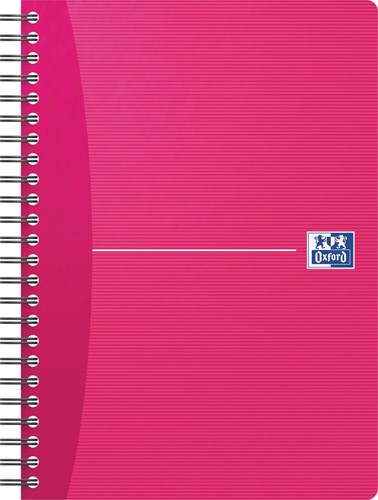 Oxford Office Essentials spiraalschrift, 100 bladzijden, ft A5, geruit 5 mm, geassorteerde kleuren-2