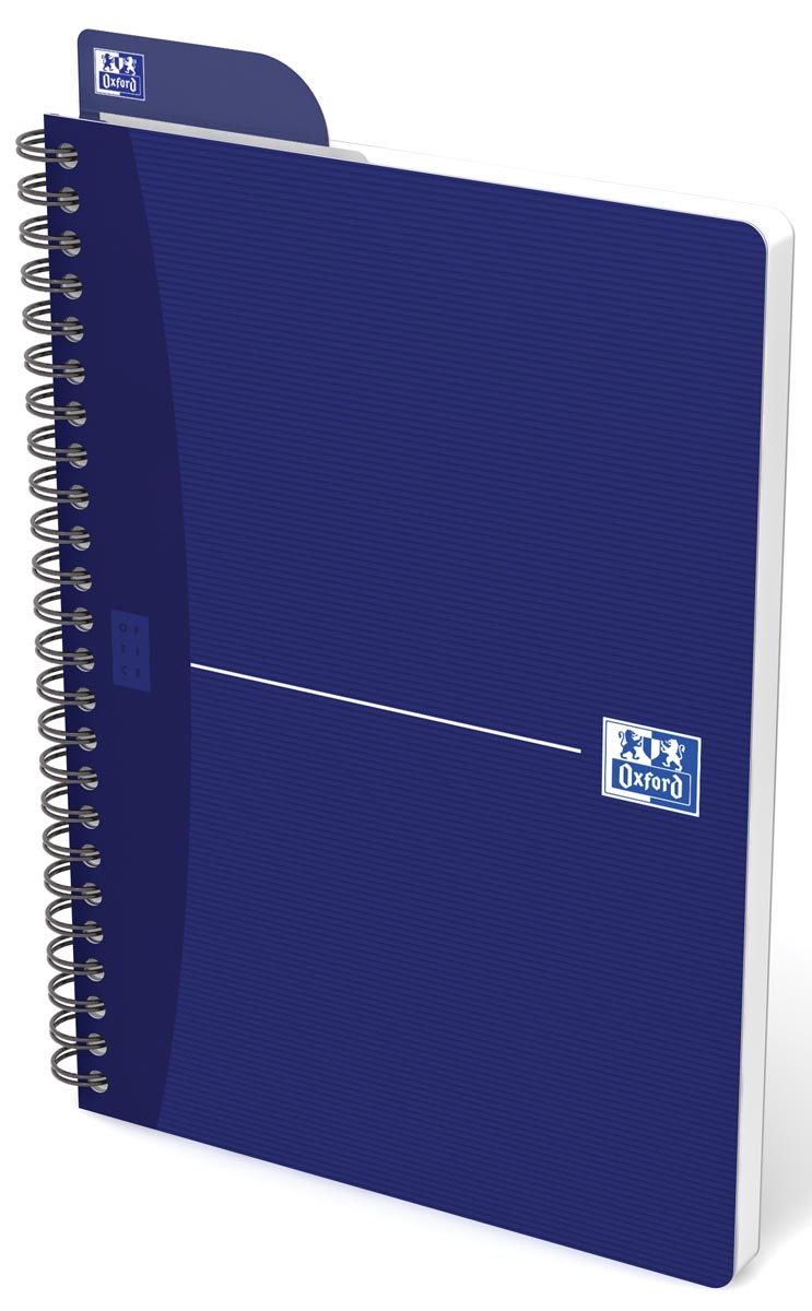 Oxford Office Essentials spiraalschrift, 180 bladzijden, ft A5, geruit 5 mm, geassorteerde kleuren