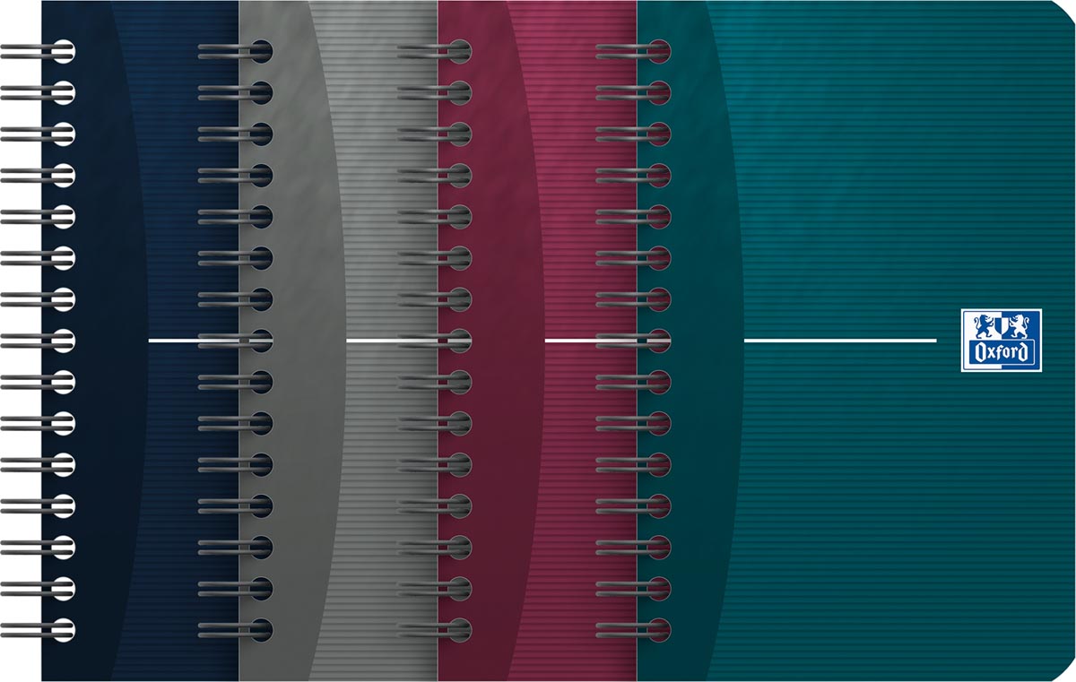 Oxford Office Essentials notitieboekje, 180 bladzijden, ft 9 x 14 cm, geruit 5 mm, geassorteerde kle