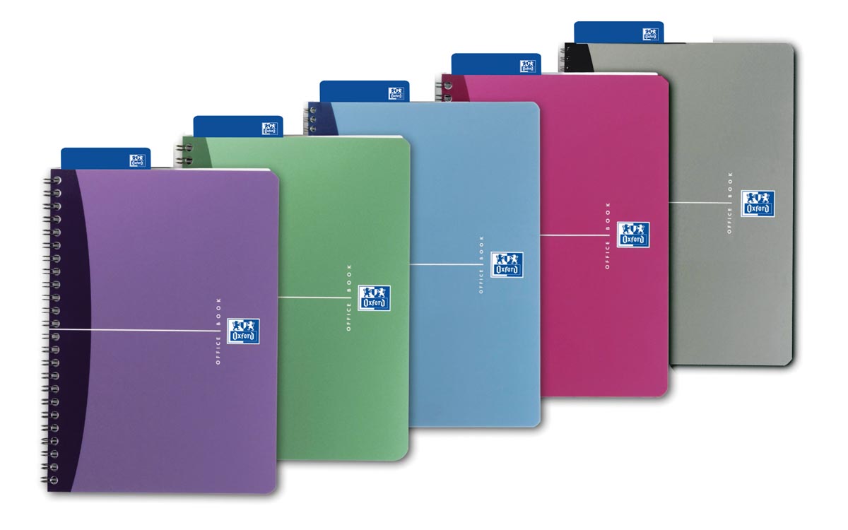 Oxford Office Urban Mix Spiraalblok 180 Bladzijden Ft A4 Geruit 5 Mm huismerk kopen in de aanbieding