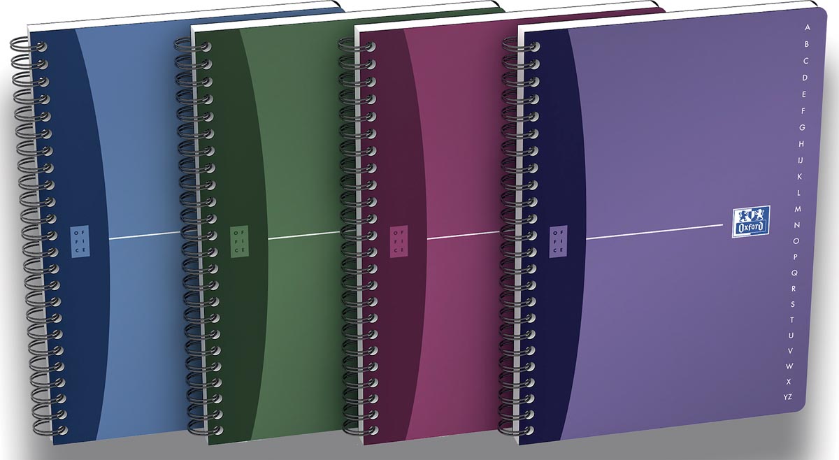 Oxford Office Urban Mix repertorium, 90 bladzijden, ft A5, geassorteerde kleuren