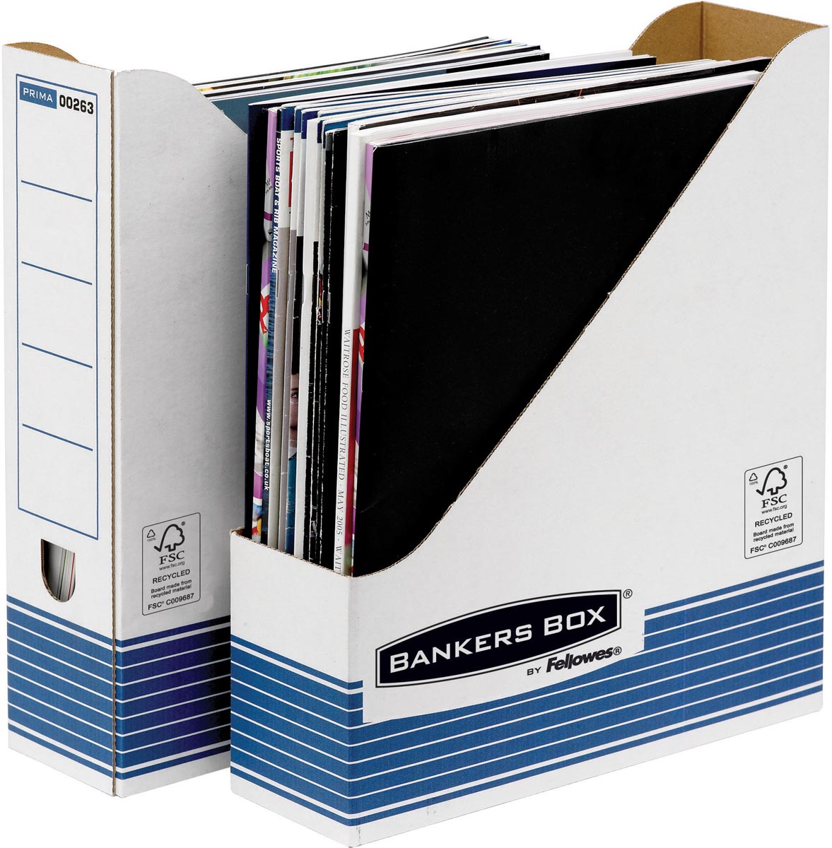 Bankers Box System Tijdschriftencassette Ft A4 Blauw Pak Van 6 Stuks huismerk kopen in de aanbieding