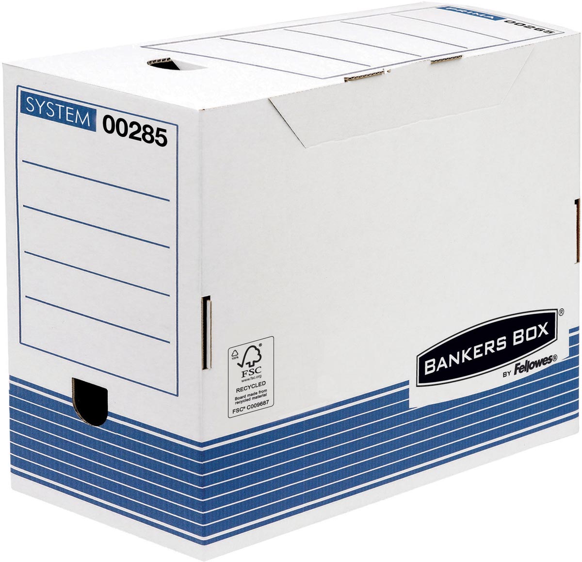 Bankers Box transfer archiefdoos, formaat 20 x 31,5 x 26 cm, blauw