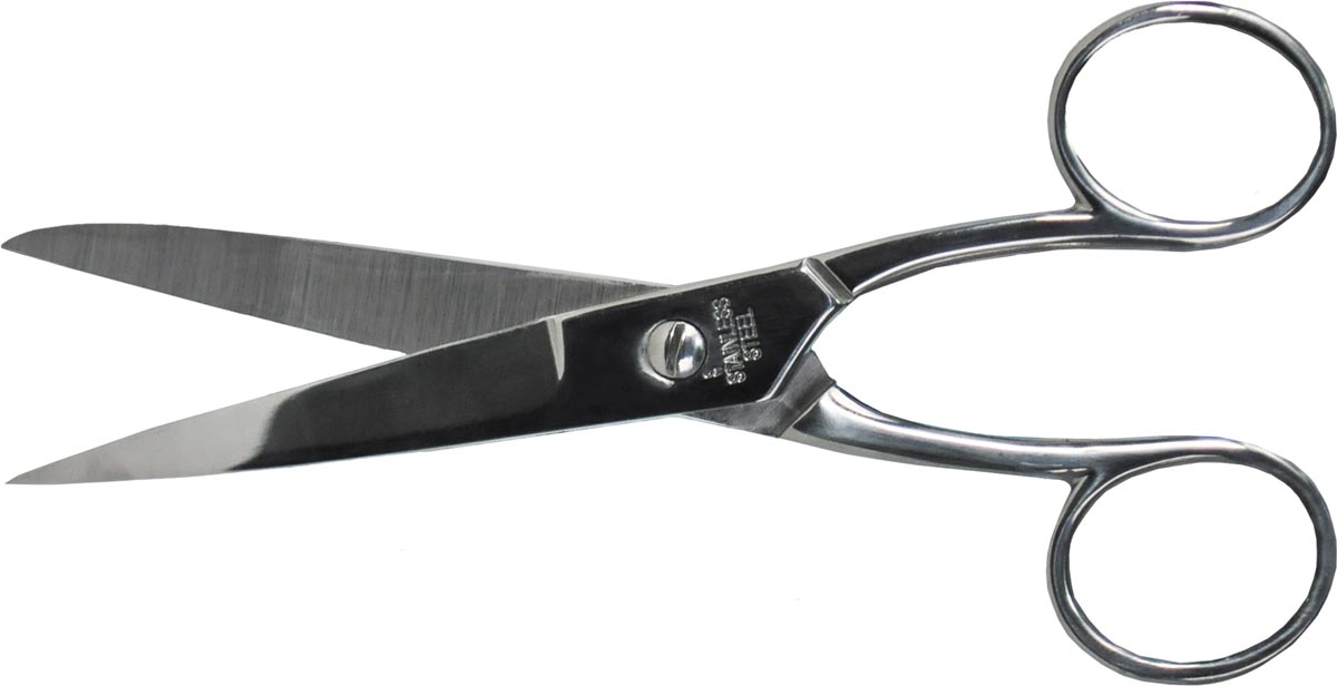 Desq schaar 15 cm, verchroomd, symmetrische ogen Desq schaar 15 cm, verchroomd, symmetrische ogen