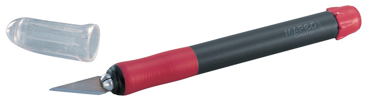 Scalpel Soft blister met scalpel met 1 mesje op het heft gemonteerd en 2 vervangmesjes