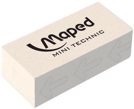 Maped gum Technic 300, mini, wit