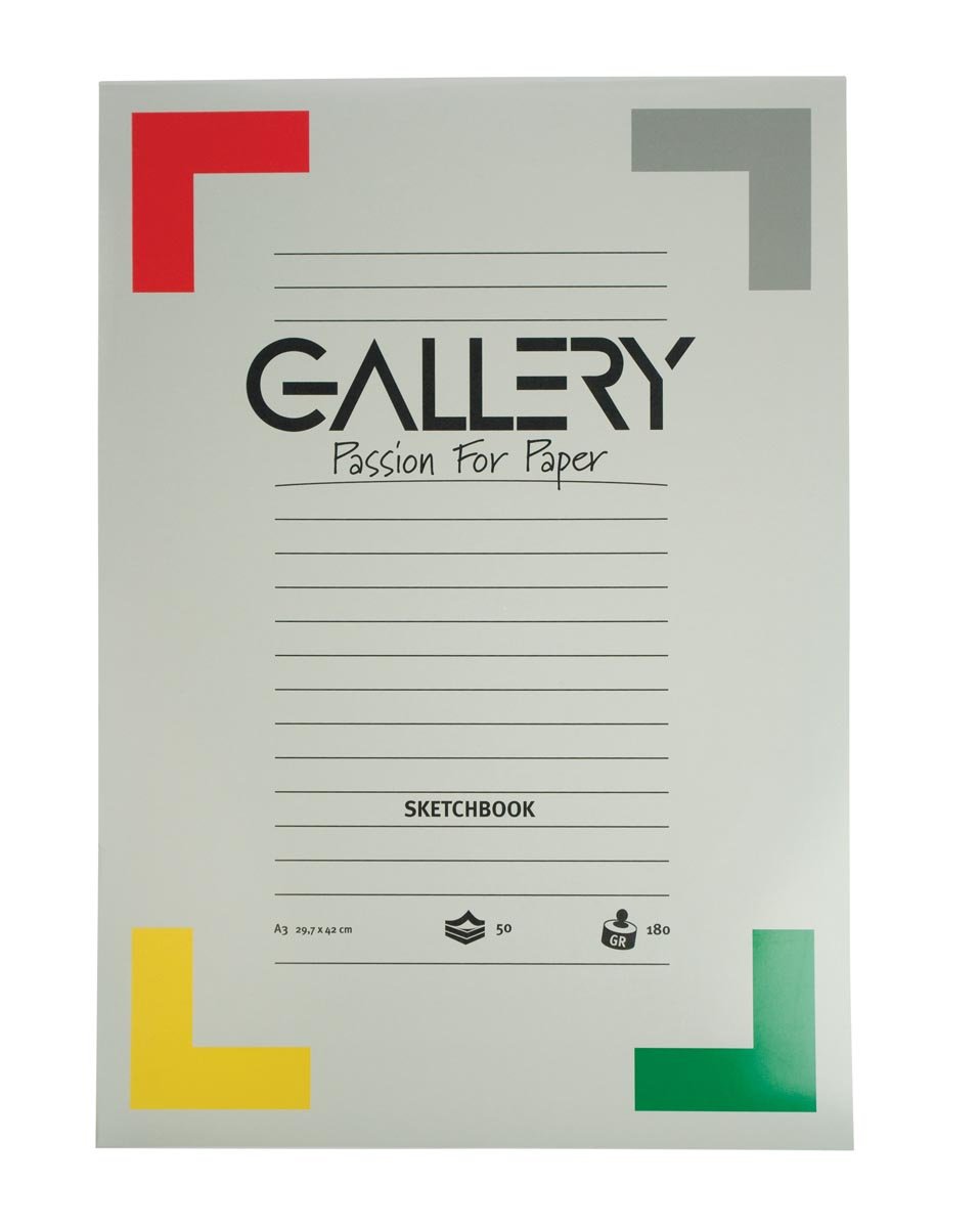 Gallery schetsblok, ft 29,7 x 42 cm (A3), 180 g/m², blok van 50 vel afbeelding