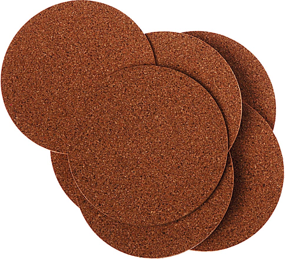 Bouhon zakje met 10 ronde kurkvellen, 10cm x 3mm