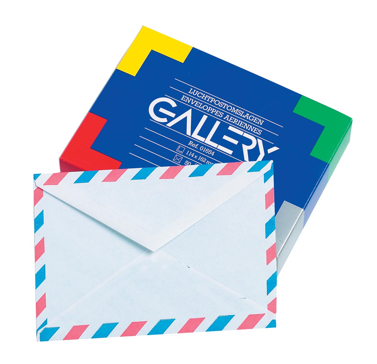 Gallery luchtpostenveloppen, ft 114 x 162 mm, gegomd, doos van 50 stuks