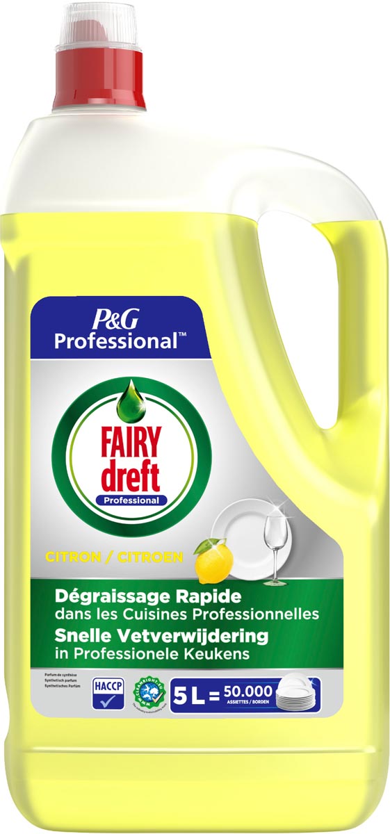FAIRY dreft Professional handafwasmiddel citroen, fles van 5 l