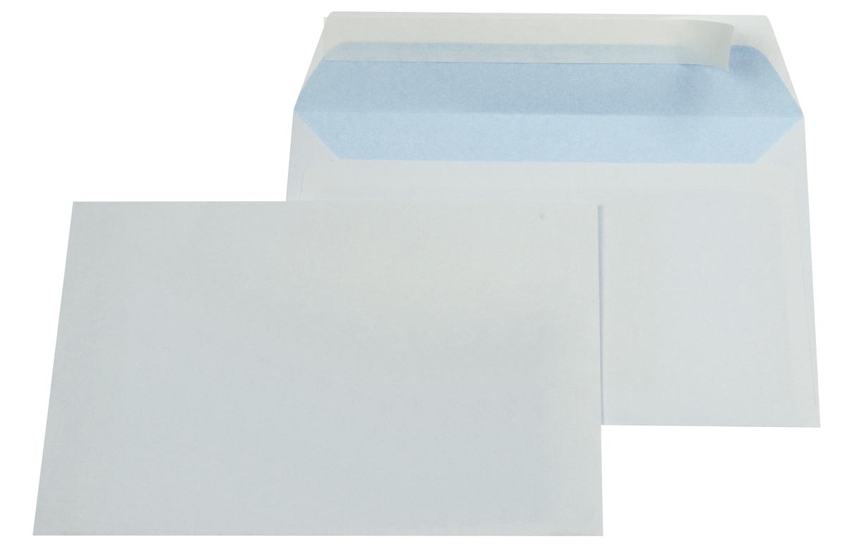 Gallery enveloppen ft 114 x 162 mm, stripsluiting, binnenzijde blauw, doos van 500 stuks afbeelding