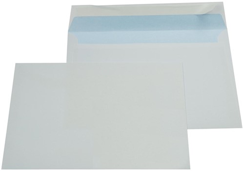 Gallery enveloppen ft 162 x 229 mm, stripsluiting, binnenzijde blauw, doos van 500 stuks