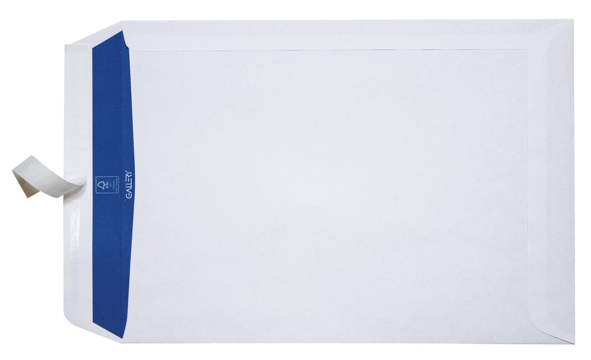 Gallery enveloppes, Ft 230 x 310 mm, bande adhésive, sans fenêtre