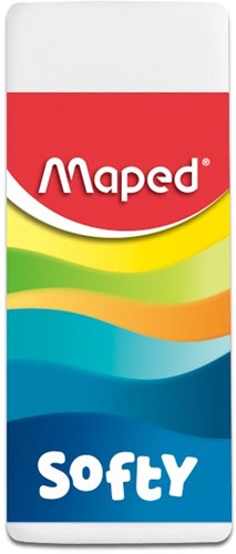 Maped gum Softy, medium, wit, blister van 2 stuks-3