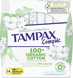 Tampax Cotton Regular tampons, paquet de 14 pièces
