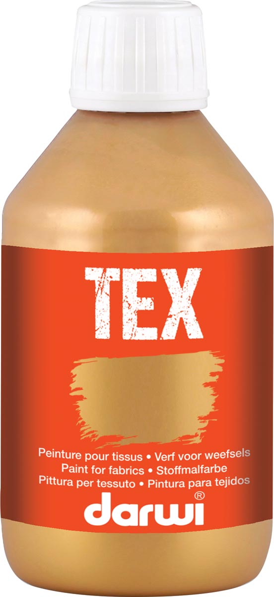 Darwi textielverf Tex, 250 ml, goud afbeelding