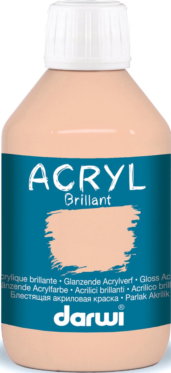 Darwi Glanzende Acrylverf Flacon Van 250 Ml Huidskleur huismerk kopen in de aanbieding Darwi Glanzende Acrylverf Flacon Van 250 Ml Huidskleur huismerk kopen in de aanbieding