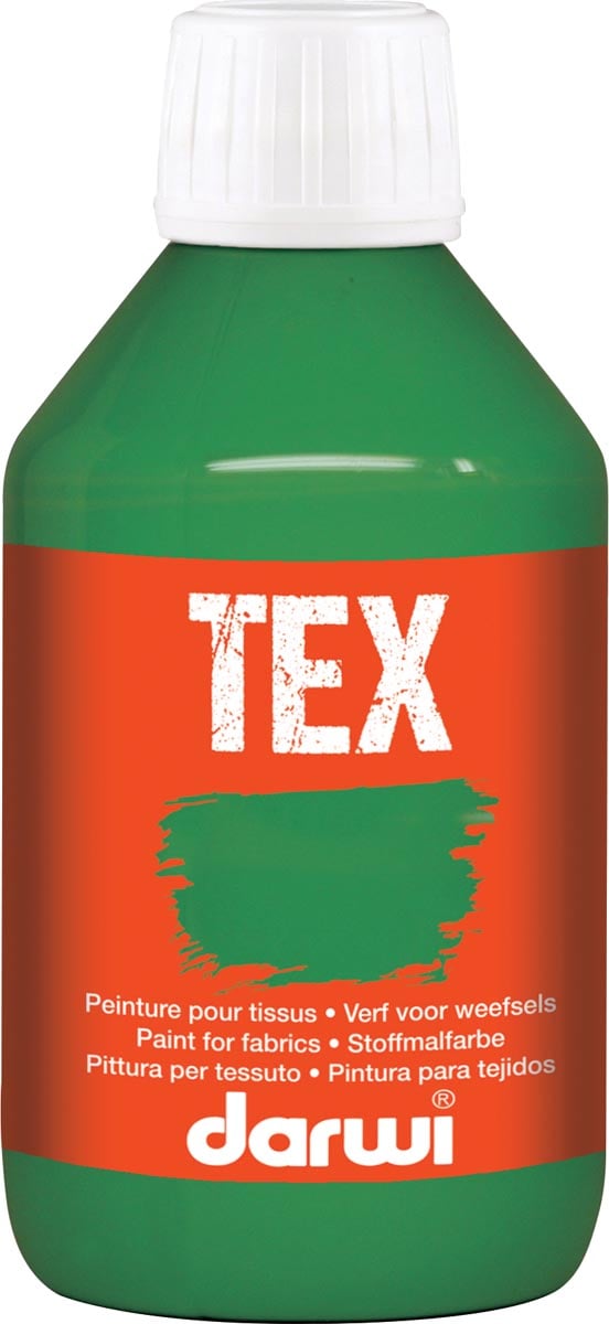 Darwi textielverf Tex, 250 ml, donkergroen Darwi textielverf Tex, 250 ml, donkergroen