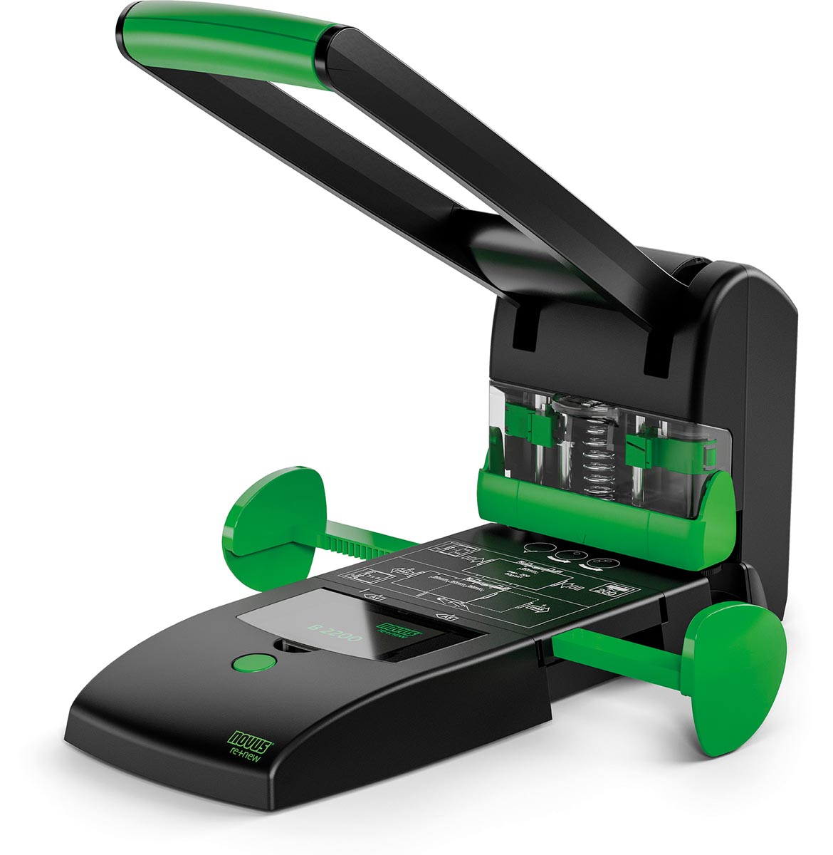 Novus blokperforator B2200 re+new, 2 en 4 gaats Novus blokperforator B2200 re+new, 2 en 4 gaats