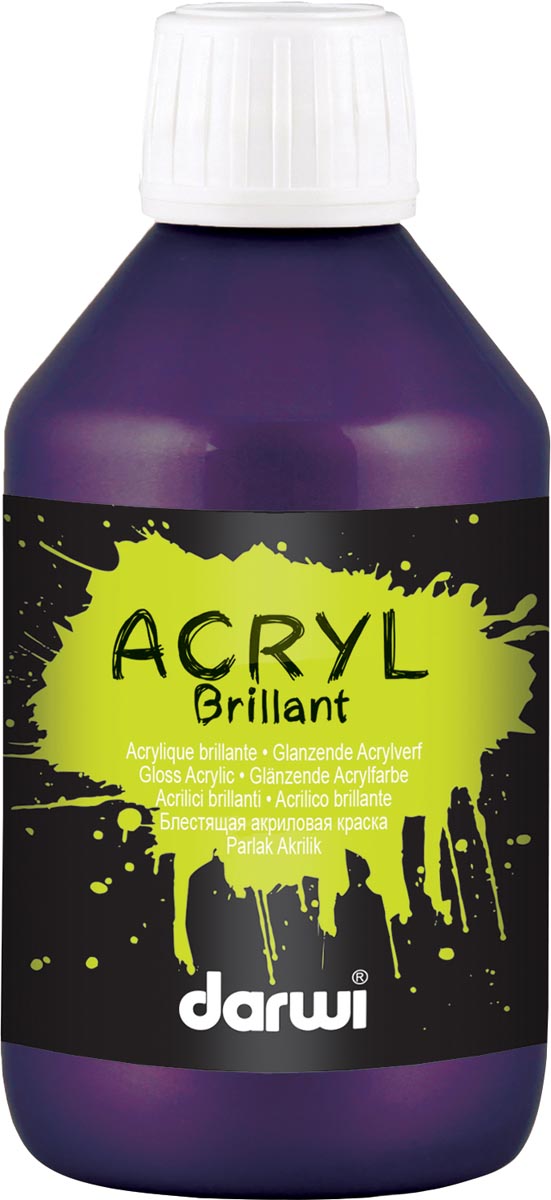 Darwi Glanzende Acrylverf Flacon Van 250 Ml Paars huismerk kopen in de aanbieding Darwi Glanzende Acrylverf Flacon Van 250 Ml Paars huismerk kopen in de aanbieding