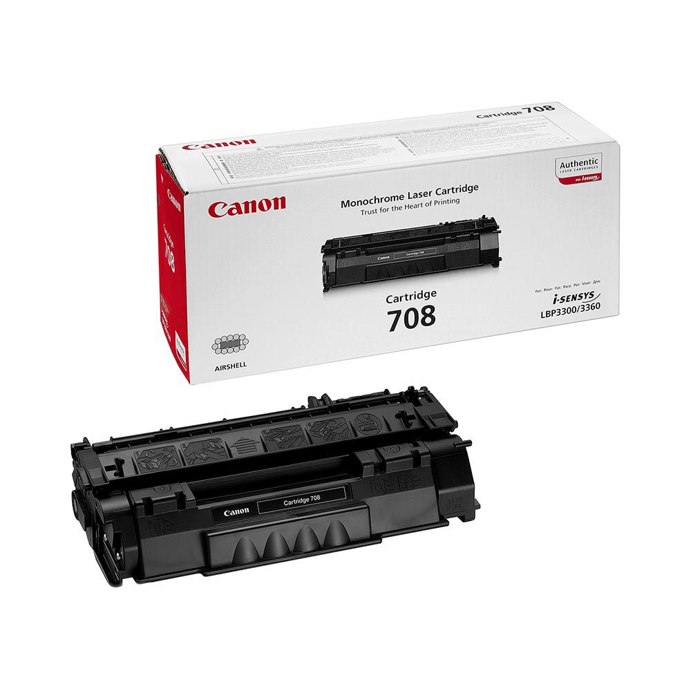 Canon toner 708, 2.500 pagina's, OEM 0266B002, zwart