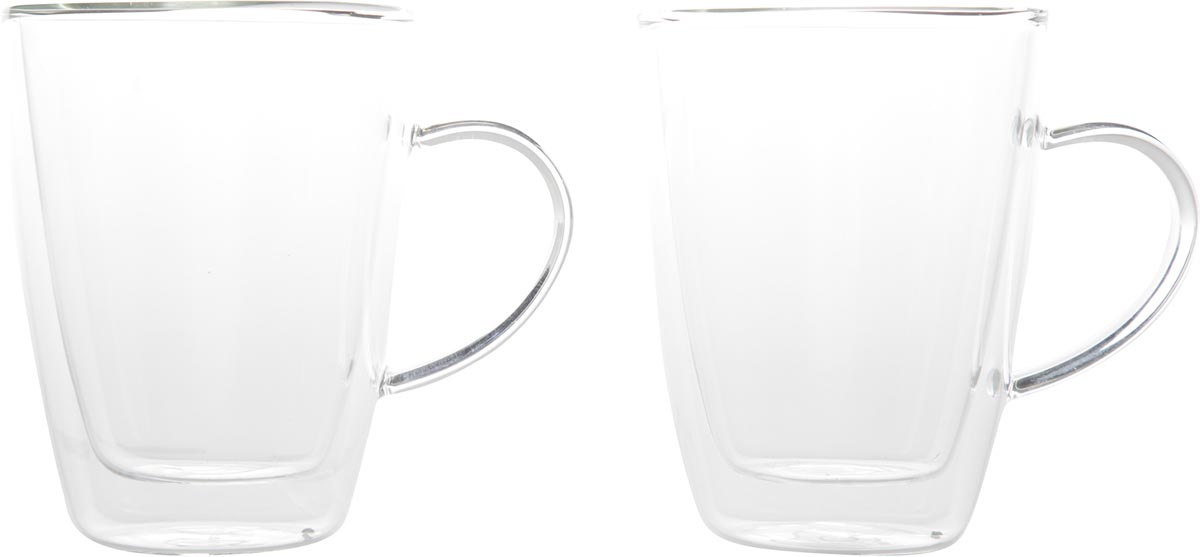 Cosy Isolate theeglas 25 cl, uit glas, 8,5 x 11 cm, set van 2 stuks Cosy Isolate theeglas 25 cl, uit glas, 8,5 x 11 cm, set van 2 stuks