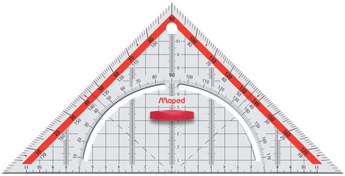 Maped geodriehoek Technic, ft 26 cm, met handvat