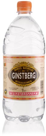 Ginstberg natuurlijk mineraalwater, bruisend, fles van 1 l, pak van 6 stuks