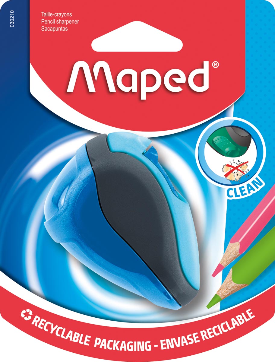 Maped potloodslijper Clean 2-gaats, op blister afbeelding