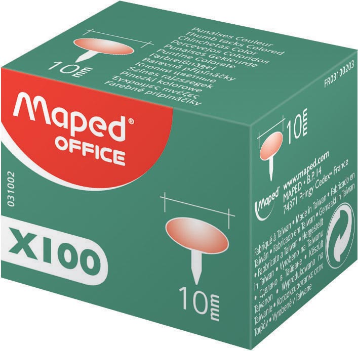 Maped Punaises Geassorteerde Kleuren 10 Mm Doos Van 100 Stuks huismerk kopen in de aanbieding Maped Punaises Geassorteerde Kleuren 10 Mm Doos Van 100 Stuks huismerk kopen in de aanbieding