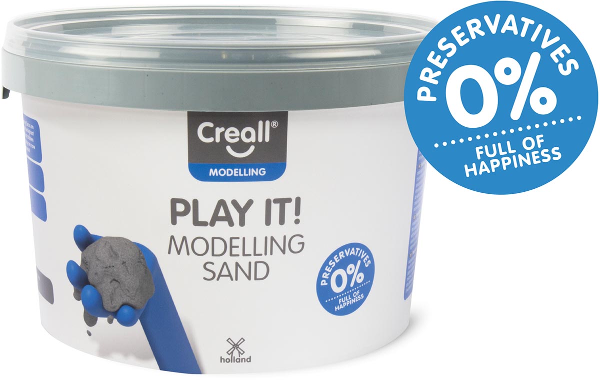 Creall Play It modelleerzand Happy, potje van 2500 g Creall Play It modelleerzand Happy, potje van 2500 g