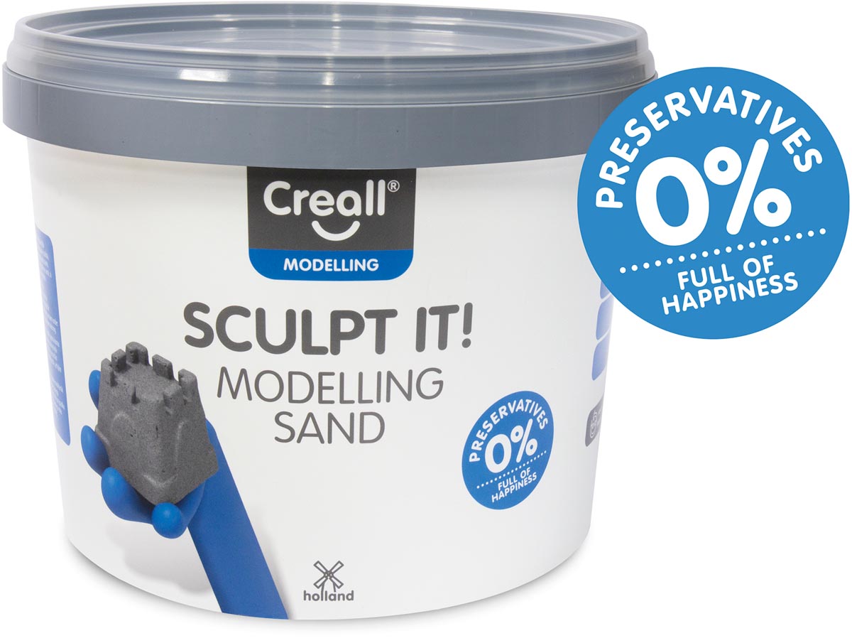 Creall Sculpt It modelleerzand Happy, potje van 3500 g Creall Sculpt It modelleerzand Happy, potje van 3500 g