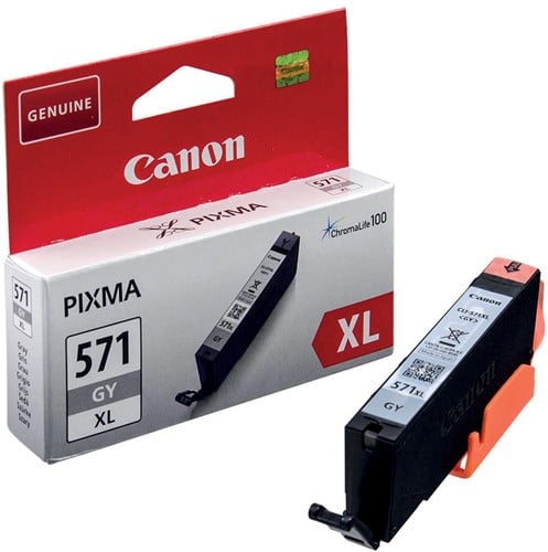Canon inktcartridge CLI-571XL, 375 foto's, OEM 0335C001, grijs