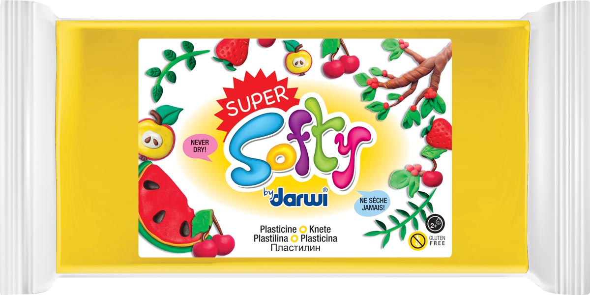 Darwi boetseerpasta Super Softy 350 g, geel