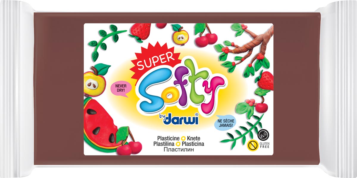 Darwi boetseerpasta Super Softy 350 g, bruin