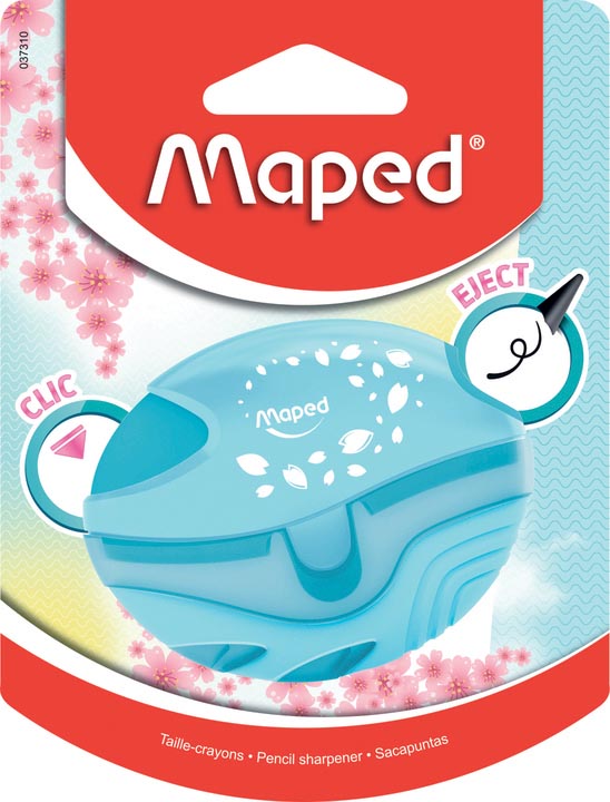 Maped potloodslijper Galactic Comfort 1-gaats, pastel kleuren, op blister