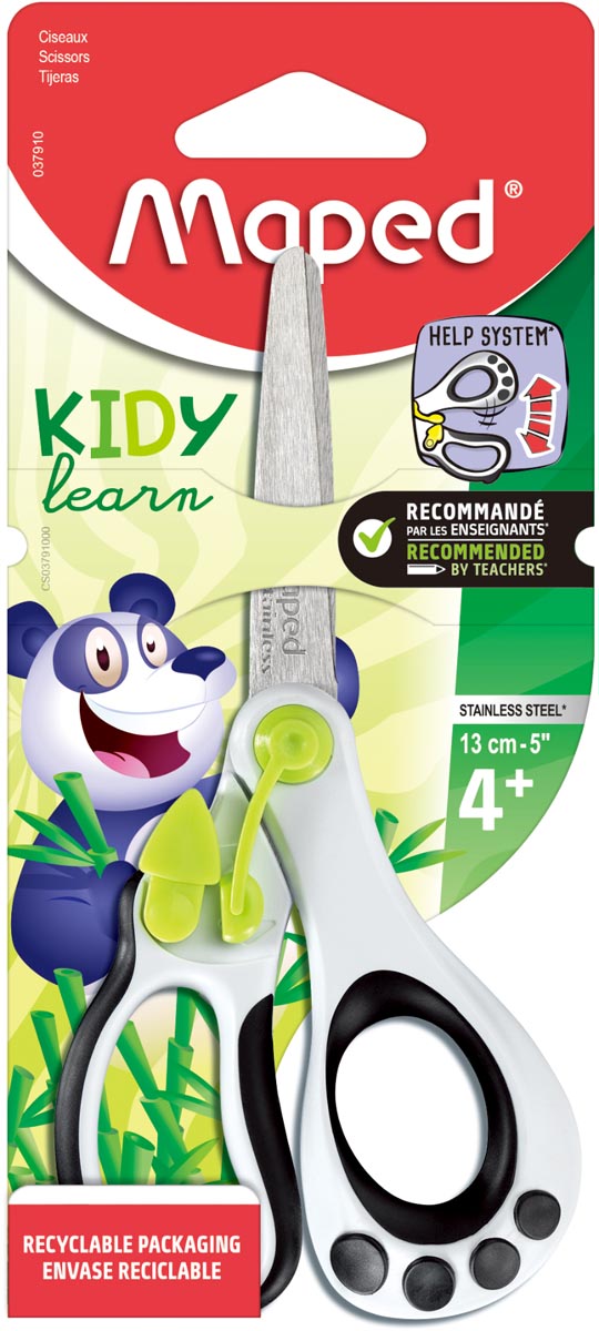 Maped kinderschaar Koopy, ft 13 cm, RVS, geassorteerde kleuren, blister van 1 stuk