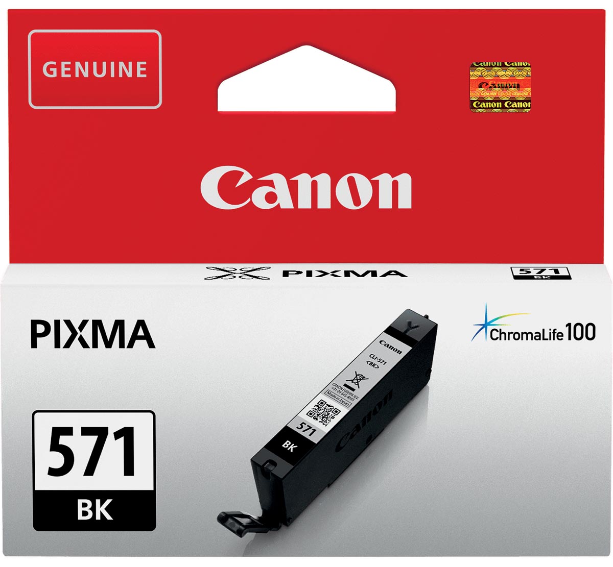 Canon inktcartridge CLI-571Z, 398 foto&apos;s, OEM 0385C001, zwart