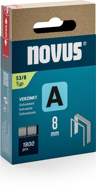 Novus nietjes A 53 8 doos met 1800 stuks
