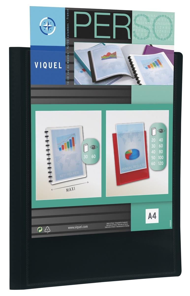 Viquel showalbum 40 tassen, zwart afbeelding