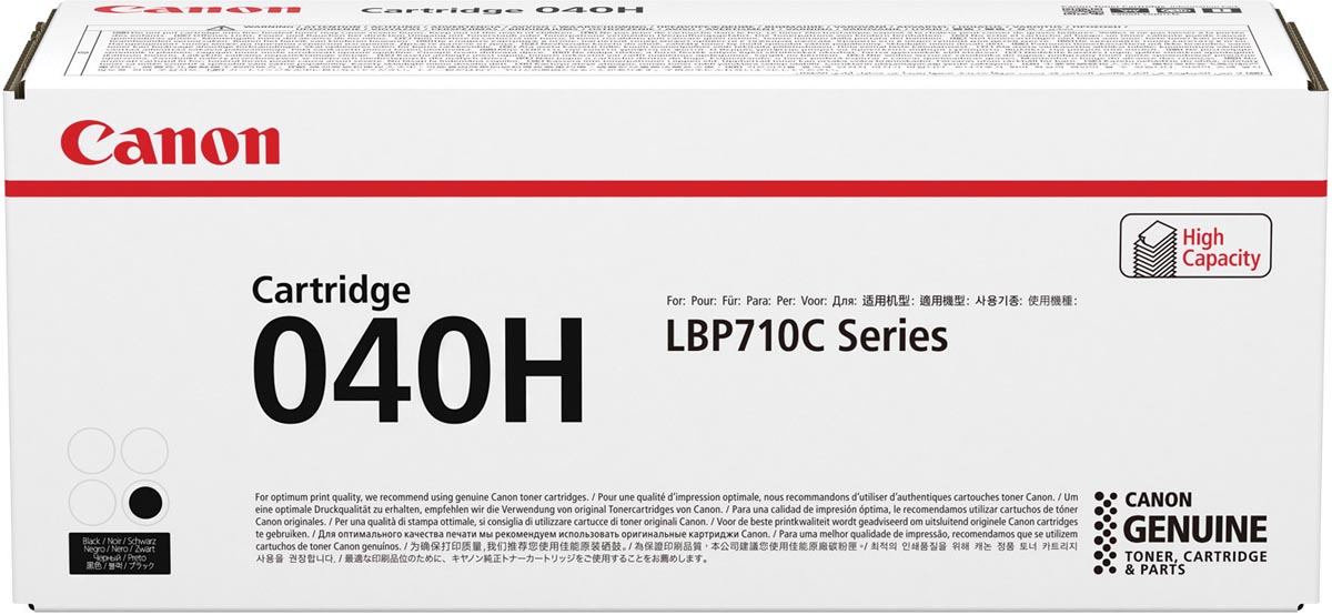 Canon toner 040 H, 10.000 pagina's, OEM 0461C001, zwart