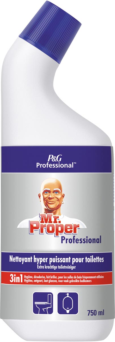 Mr. Proper badkamer en toiletreiniger 3in1, flacon van 750 ml afbeelding